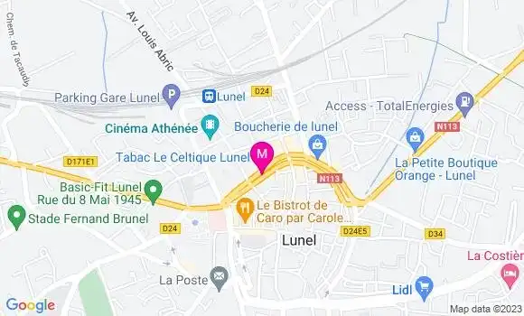 Localisation Restaurant  La Cravate