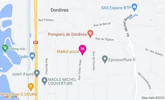 Localisation Pizzeria Maduli Pizza
