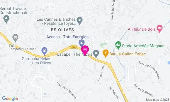 Localisation Restaurant Grill Le Grill