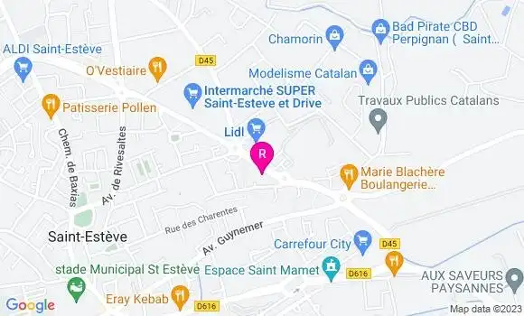 Localisation Restaurant  Le Saint Ev