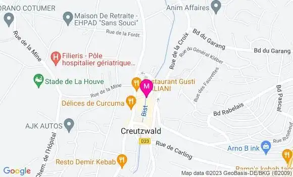 Localisation Restaurant  Maison Faroult et Froehlich