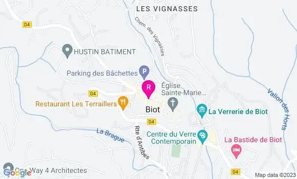 Localisation Restaurant  Le Mas des Orangers