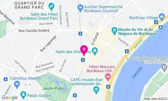 Localisation Restaurant Bar Aux P
