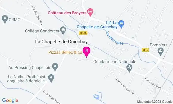 Localisation Pizzeria Pizzas Bellec and Co