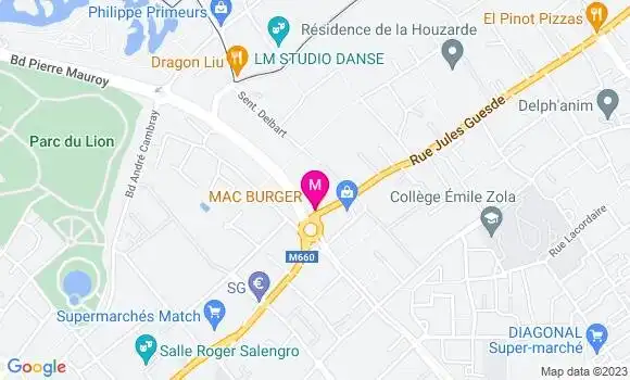 Localisation Restaurant  Mac Burger
