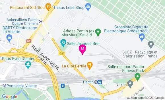 Localisation Restaurant  La Cité Fertile