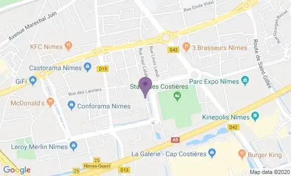 Localisation Restaurant  Le Grand Sud