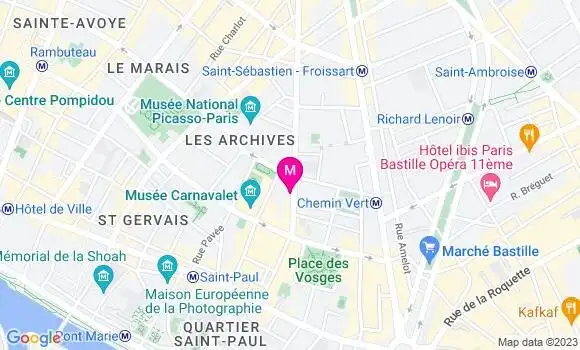 Localisation Restaurant  Le Four du Marais