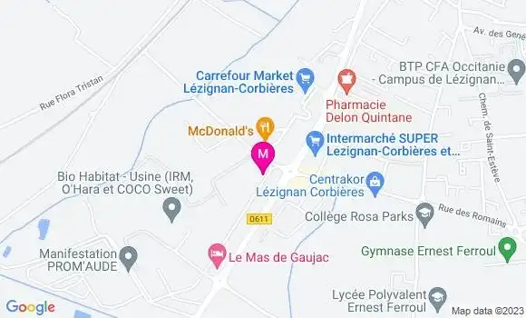 Localisation Restaurant  Pizza Bonici