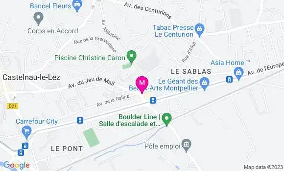 Localisation Pizzeria Pousse Organic Break