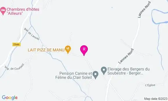Localisation Restaurant  Lait Pizz de Manu