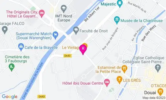 Localisation Restaurant  Au Cornet de Frites
