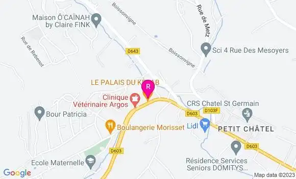 Localisation Le Palais du Kebab