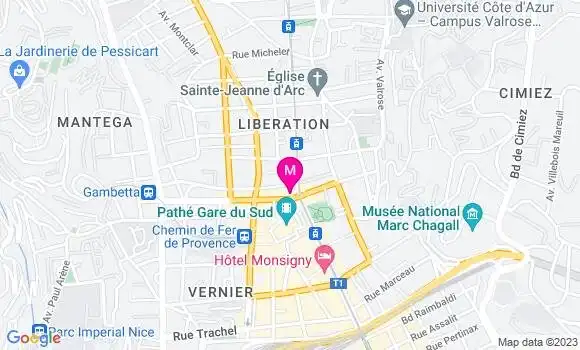 Localisation Sandwicherie Chez Tintin