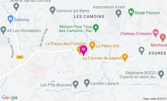 Localisation Restaurant  Pizza des Collines du Garlaban