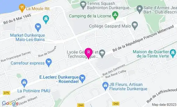 Localisation Restaurant  Friterie Food Avenue