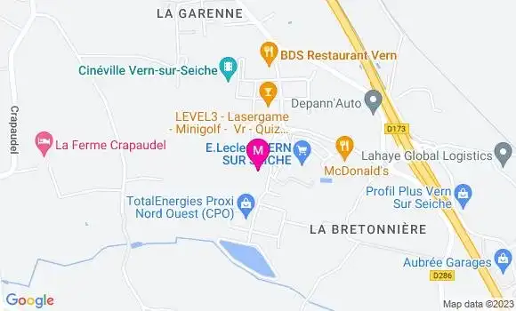 Localisation Fast Food Subway