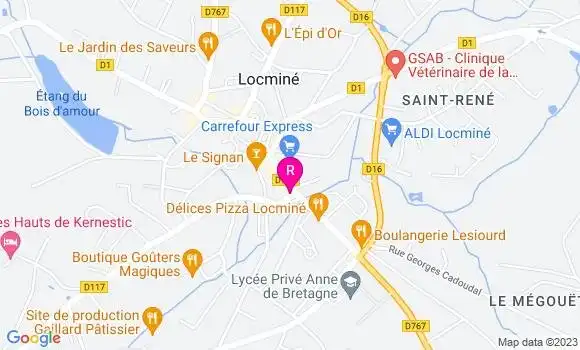 Localisation Aux Délices Kebab