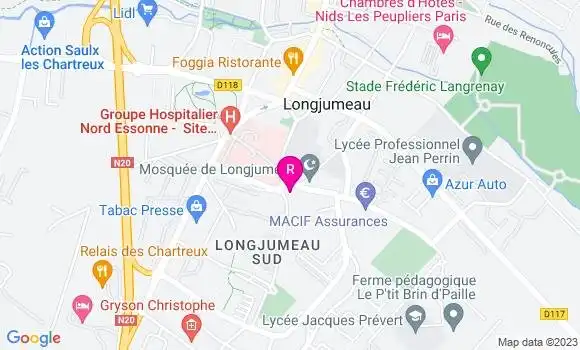 Localisation Pizzeria Woodiz