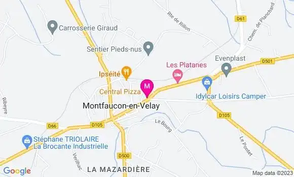 Localisation Pizzeria Central Pizza