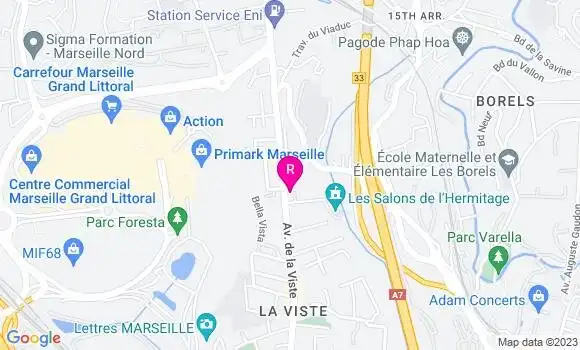 Localisation Restaurant  Chickenville la Viste