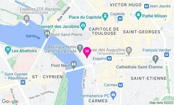 Localisation Restaurant Salon de Thé Madame Bovary