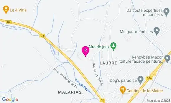 Localisation Restaurant Bar Le 4 Vins