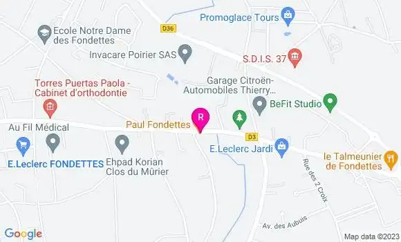 Localisation Restaurant  Paul