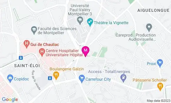 Localisation Fast Food Kfc