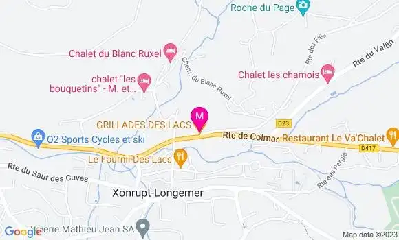 Localisation Restaurant Grill Grillades des Lacs