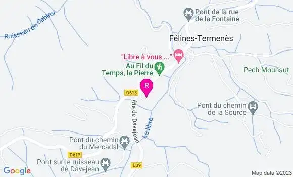 Localisation Restaurant  Le Termenès