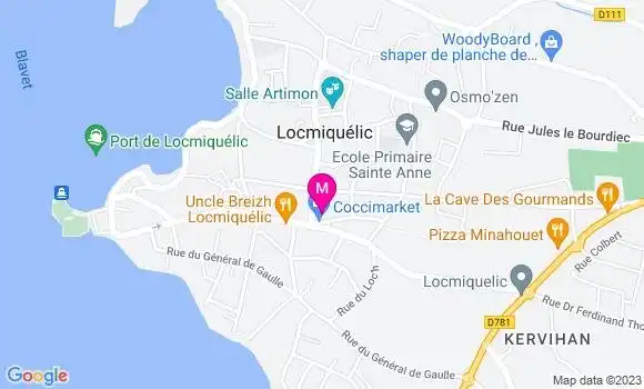 Localisation Restaurant Bar La Barcarella