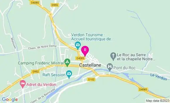 Localisation Restaurant Bar Chez Augustine