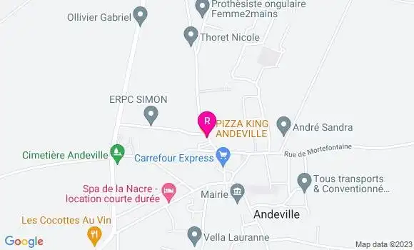 Localisation Restaurant  Pizza King