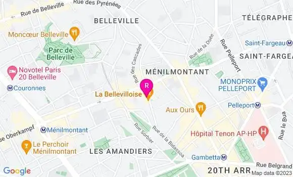 Localisation Restaurant  La Maroquinerie