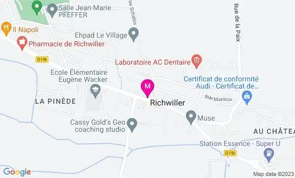 Localisation Restaurant  Olivium Est