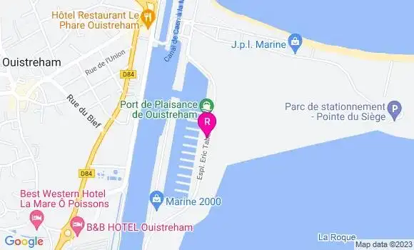 Localisation Restaurant  Les Terrasses de la Mer