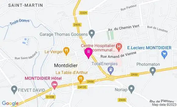 Localisation Restaurant  L