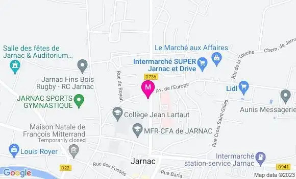 Localisation Pizzeria Lady
