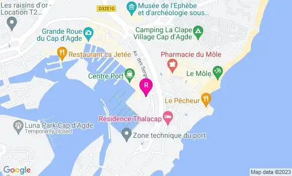 Localisation Pizzeria Cap Pizza