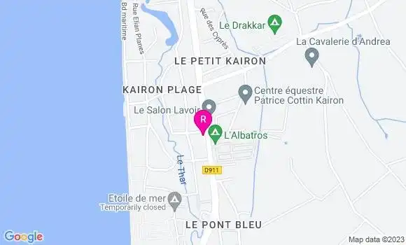 Localisation Pizzeria Les Chouans
