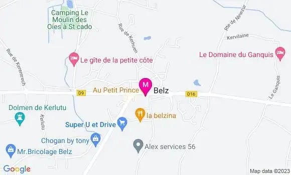 Localisation Restaurant  Au P