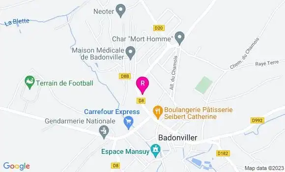 Localisation Restaurant Bar Salm