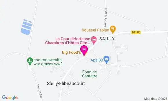 Localisation Restaurant  Big Food