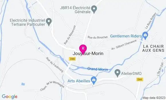 Localisation Pizzeria de Jouy sur Morin