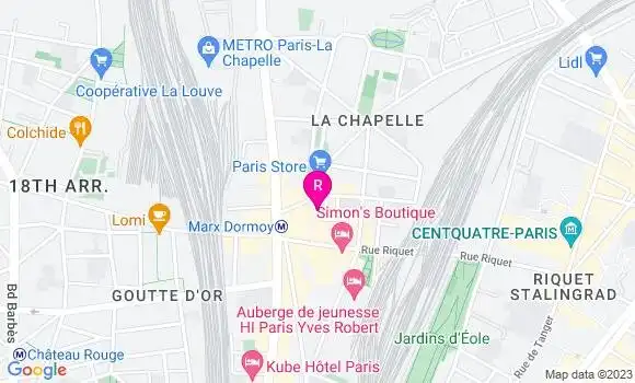 Localisation Restaurant  L