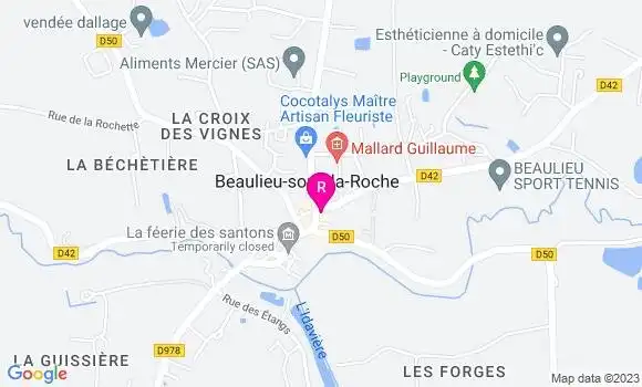 Localisation Restaurant Bar Le Beaulieu