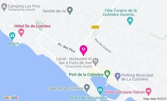 Localisation Restaurant  Le Kipling