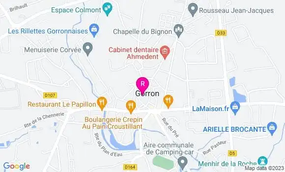 Localisation Restaurant  La Cuisine de Bubba