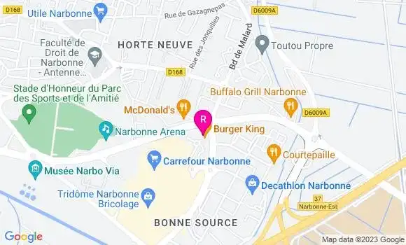 Localisation Fast Food Burger King